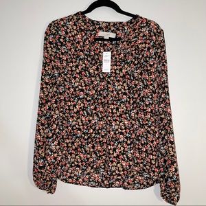 NWT Loft floral blouse